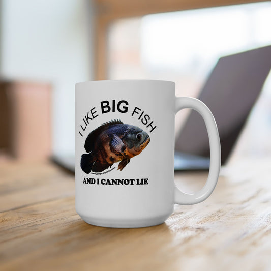I Like Big Fish and I Cannot Lie Oscar Fish White Mug 15oz