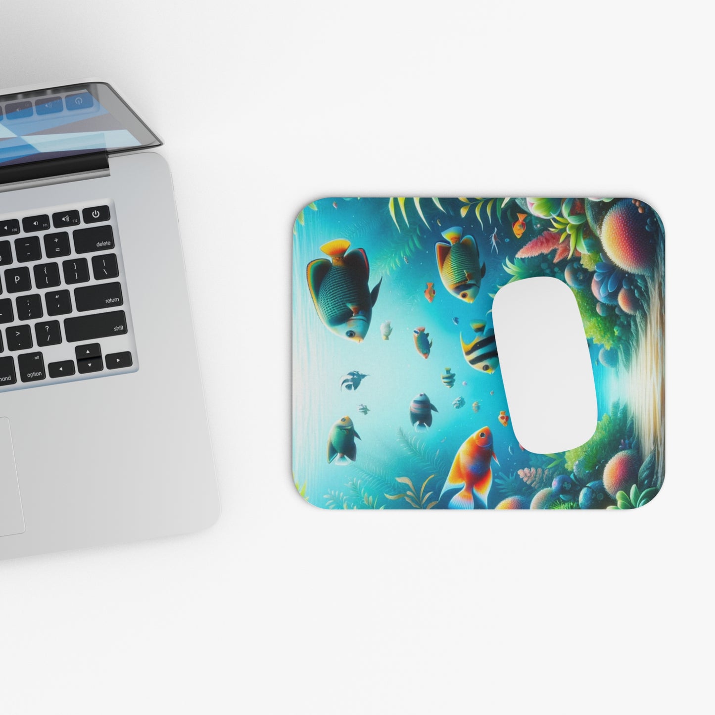 Undersea Life Mouse Pad Portrait Style