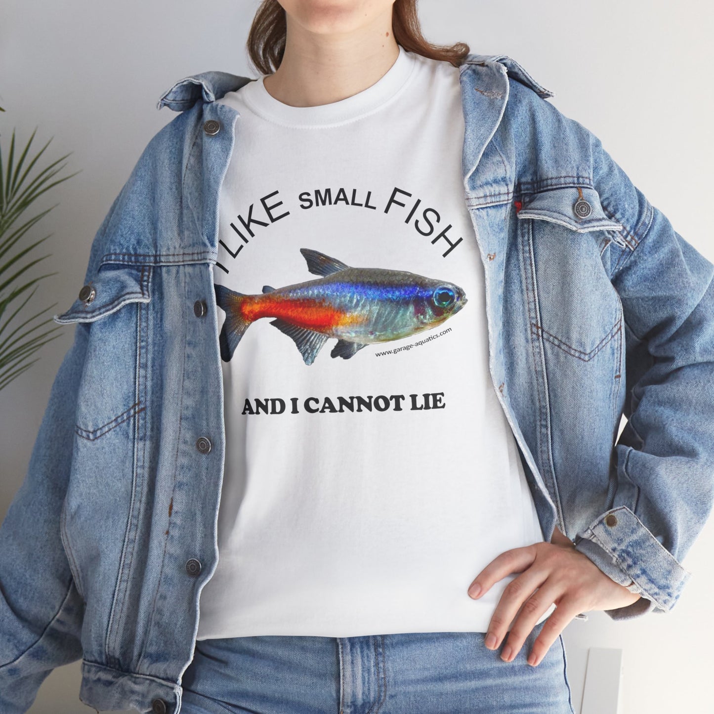 I Like Small Fish and I Cannot Lie Classic White Neon Tetra Fish T-Shirt
