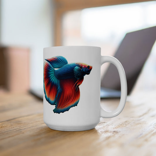 I Love Bettas White Ceramic Mug 15oz