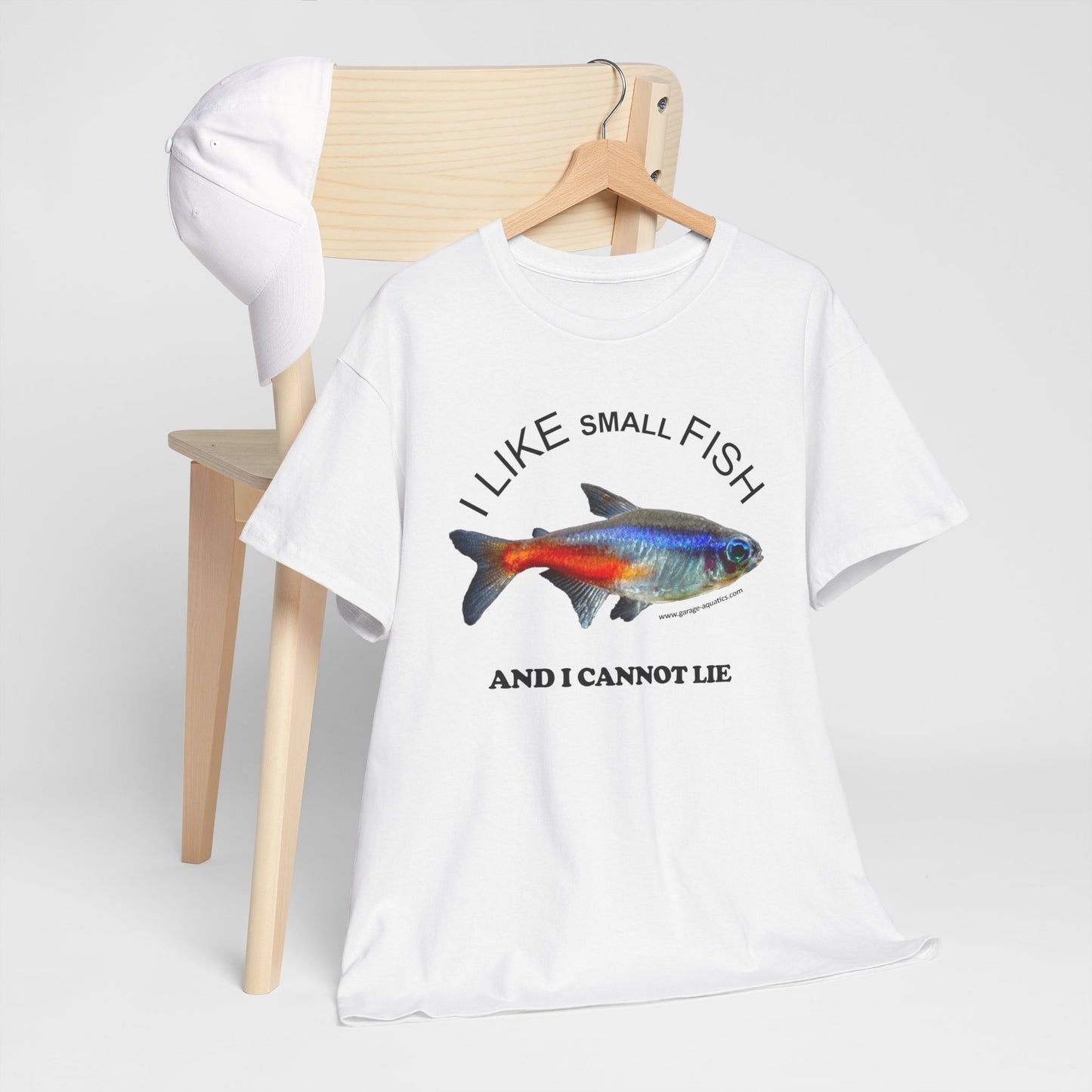 I Like Small Fish and I Cannot Lie Classic White Neon Tetra Fish T-Shirt