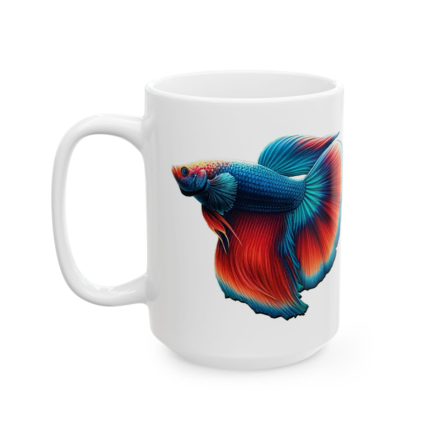 I Love Bettas White Ceramic Mug 15oz