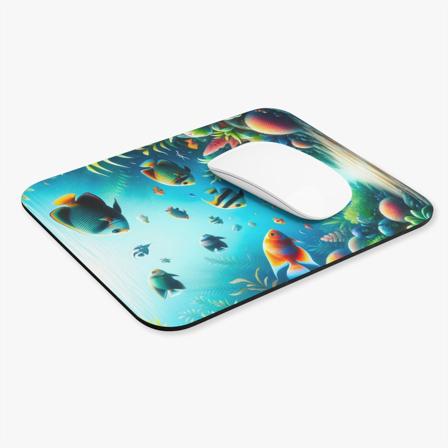 Undersea Life Mouse Pad Portrait Style