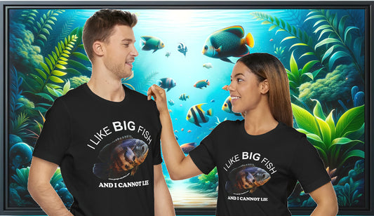 I Like BIG Fish and I Cannot Lie Classic Black Oscar Fish T-Shirt