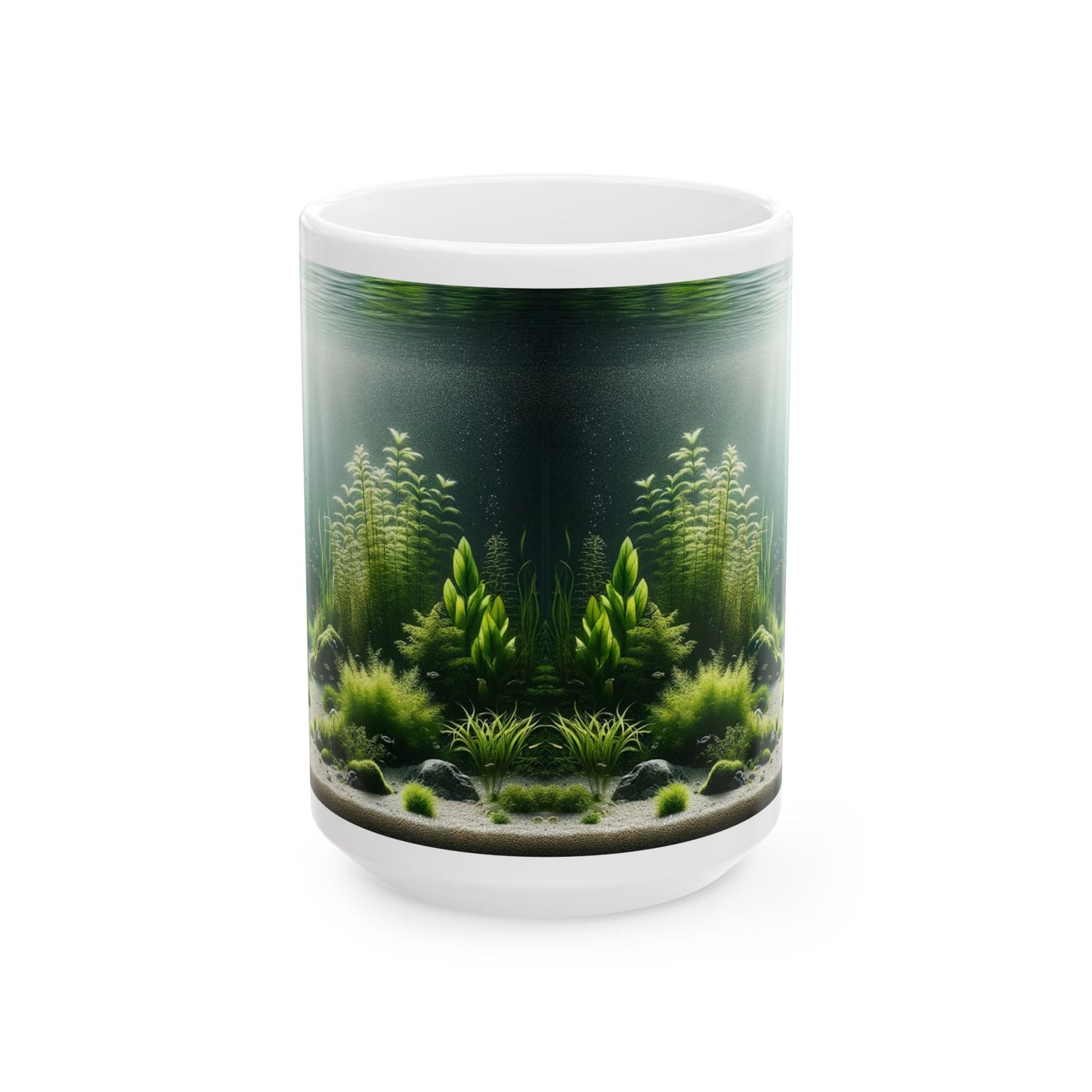 Underwater Reef White Ceramic Mug 15oz