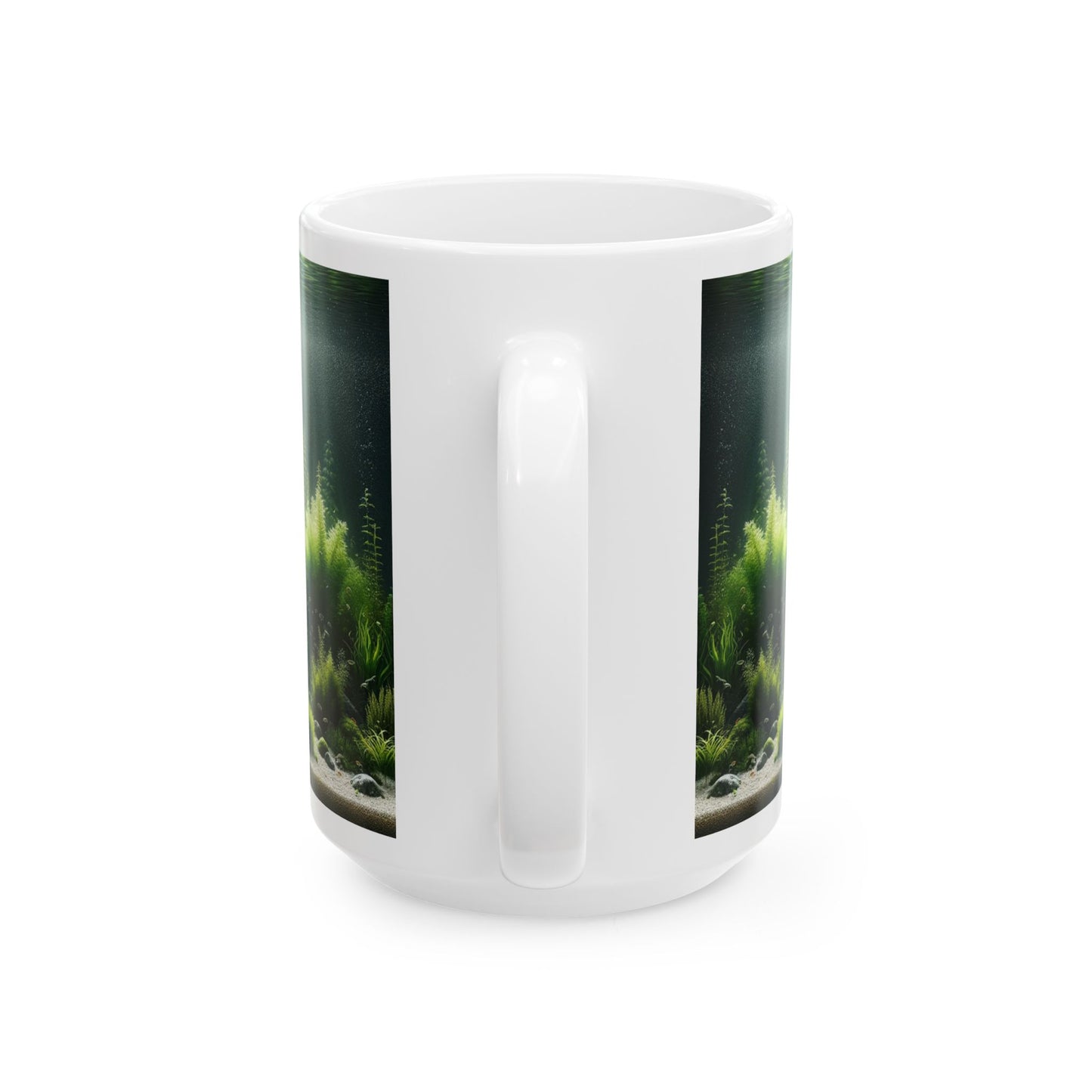 Underwater Reef White Ceramic Mug 15oz