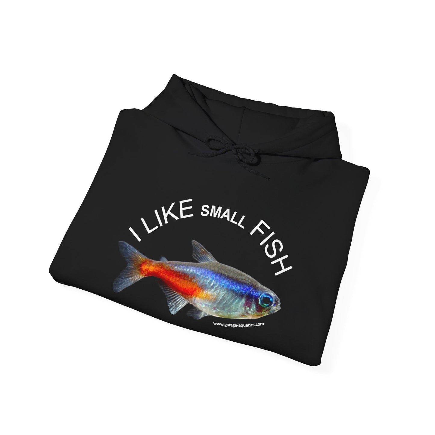 I Like Small Fish and I Cannot Lie Classic Black Neon Tetra Fish Hoodie Sweatshirt